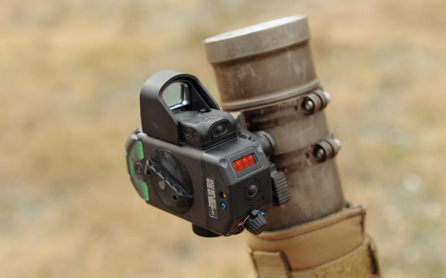 The Office of Naval Research's new Fire Control Unit 60 mm Mortar sight uses a red dot for aiming during the day and has laser capabilities for improved night fire accuracy, according to Navy officials. Testing of the sight has been so successful thus far, six have been requested and are on their way to Marine units in Afghanistan. The 60 mm Mortar has been a Marine Corps staple since World War II when they were integral to victory in the Pacific.