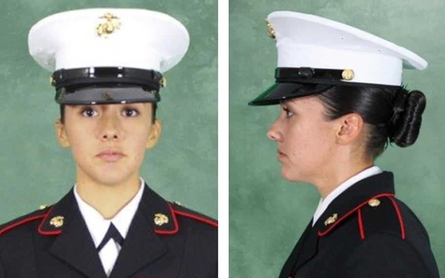 female marine dress blues