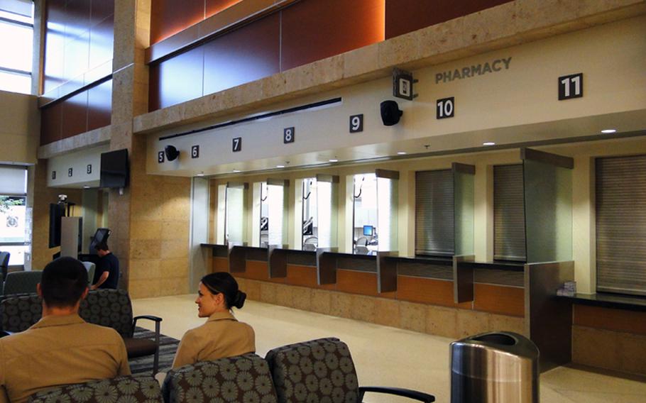 The replacement Naval Hospital at Camp Pendleton, which opens in December, has 11 windows for filling prescriptions. The current hospital has only 8 windows and fills more than 800 prescriptions per day. 