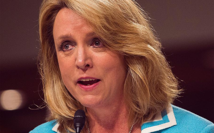 Deborah Lee James answers a question posed to her during a hearing of the Senate Armed Services Committee on Sept. 19, 2013, in Washington, D.C.