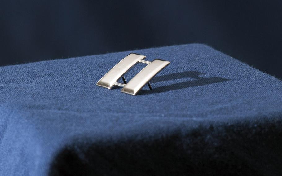 The rank of captain has been symbolized by double silver bars since 1832, and is sometimes referred to as railroad tracks.