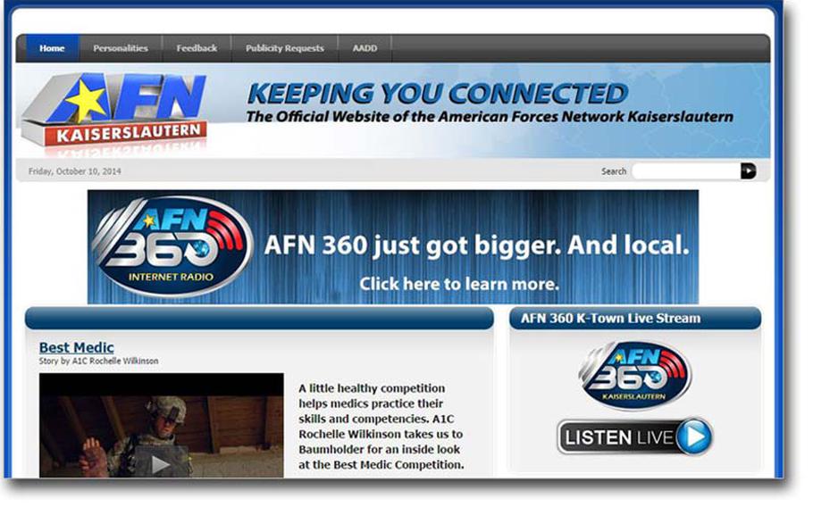 AFN Kaiserslautern's home page