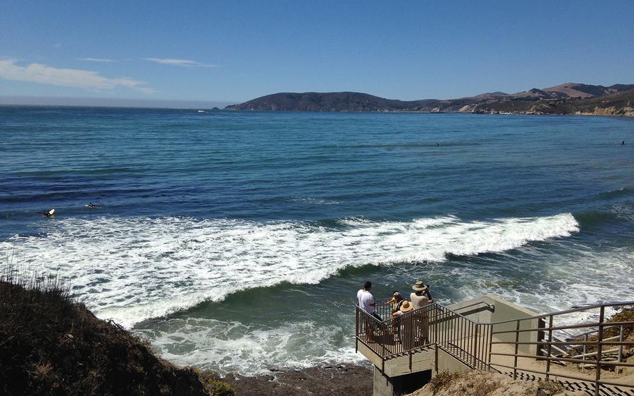 Pismo Beach boasts 23 miles of pristine white beaches, some of it reached by a casual stroll across sandy expanses and others that require stairs -- and a low tide to enjoy it. 