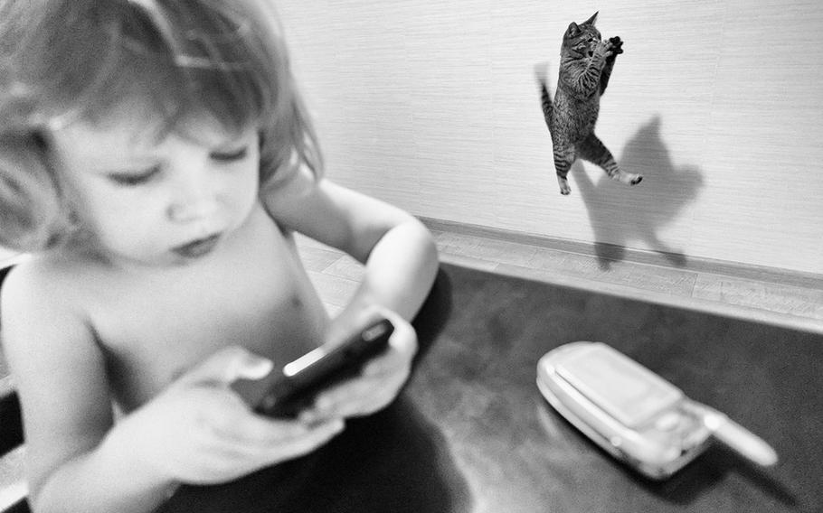 Ramil Gilvanov, "Cat Mother, 2" | Series of images from the life of photographer's family.