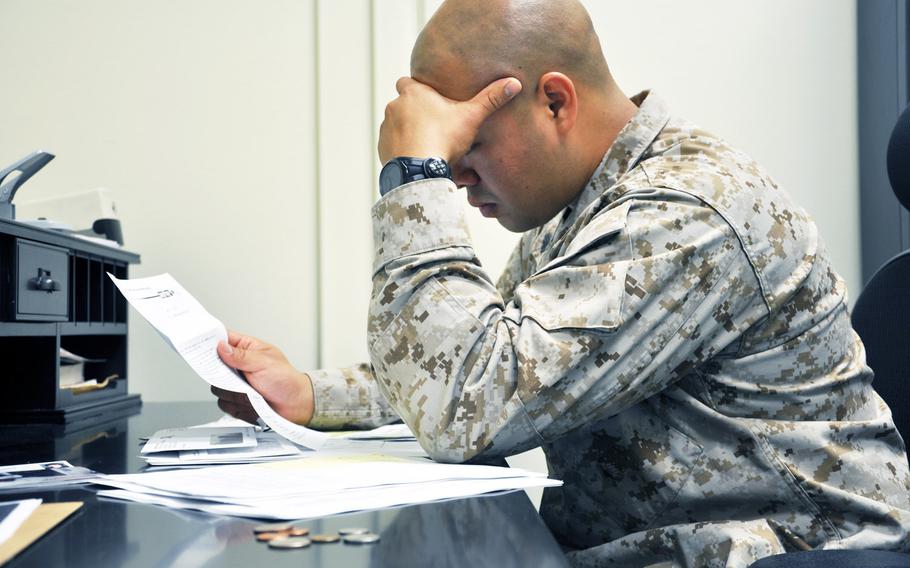 A Marine may be able to keep his or her calm in a combat zone but on the home front there are still many looming threats, including financial security that can bring even the most iron willed warriors into a stressed environment.