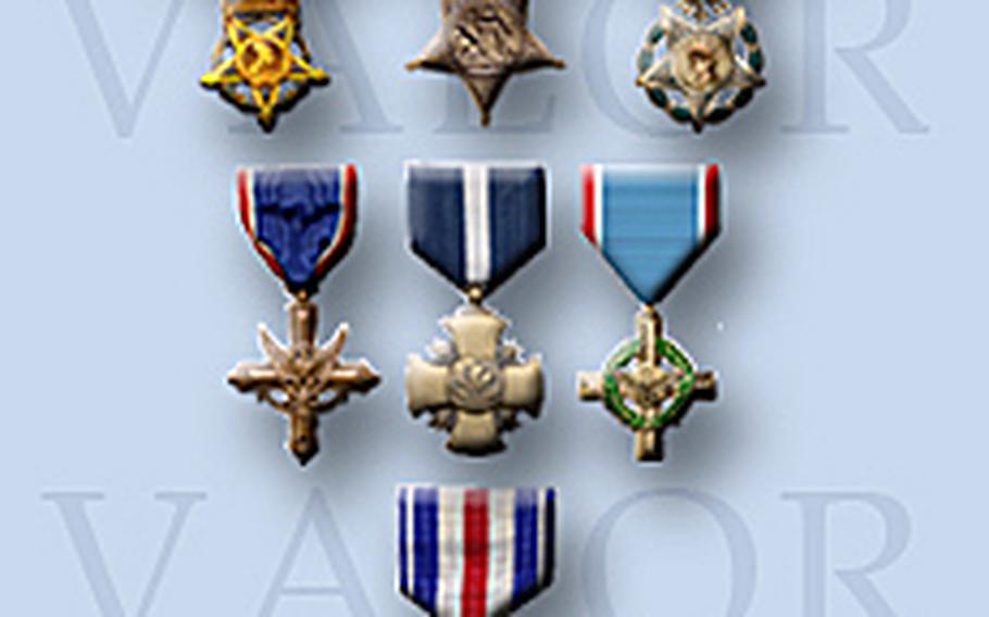 Top three U.S. military medals of valor.