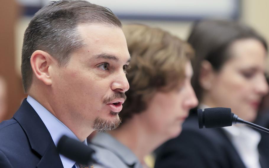 Armed Forces Marketing Council president Tom Gordy addresses the House Armed Services Committee's Subcommittee on Military Personnel on Capitol Hill, Jan.13, 2016.
