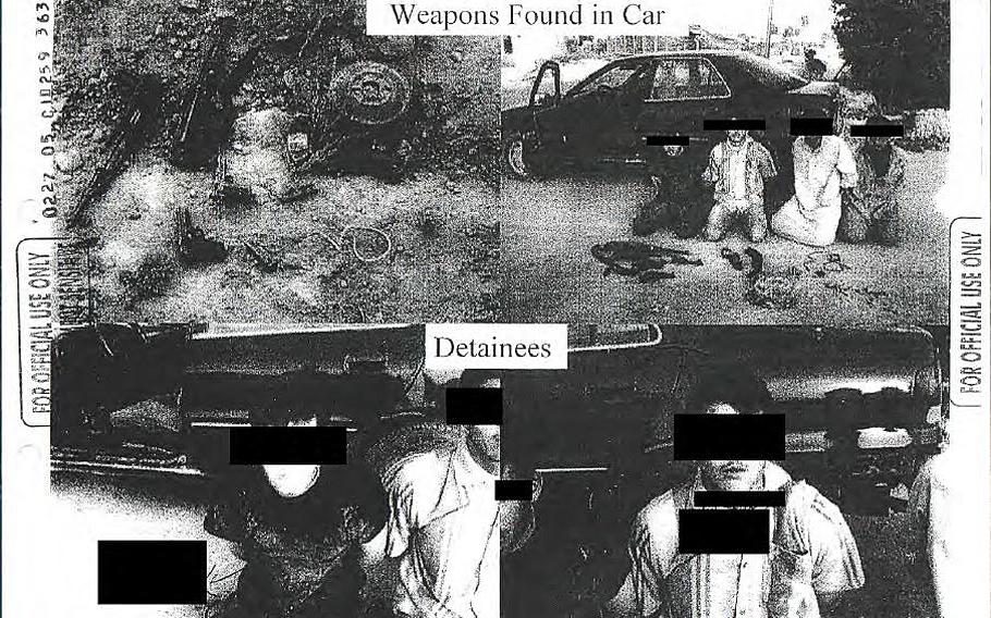 A PDF screen grab shows one of the 198 photographs the Pentagon released Friday that reveal injuries sustained by detainees in U.S.-run detention facilities in Iraq and Afghanistan.