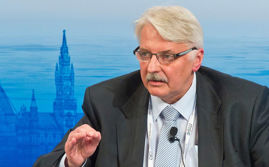Minister of Foreign Affairs, Republic of Poland Witold Waszczykowski during the Munich Security Conference 2016, 13 February 2016, Munich, Germany.