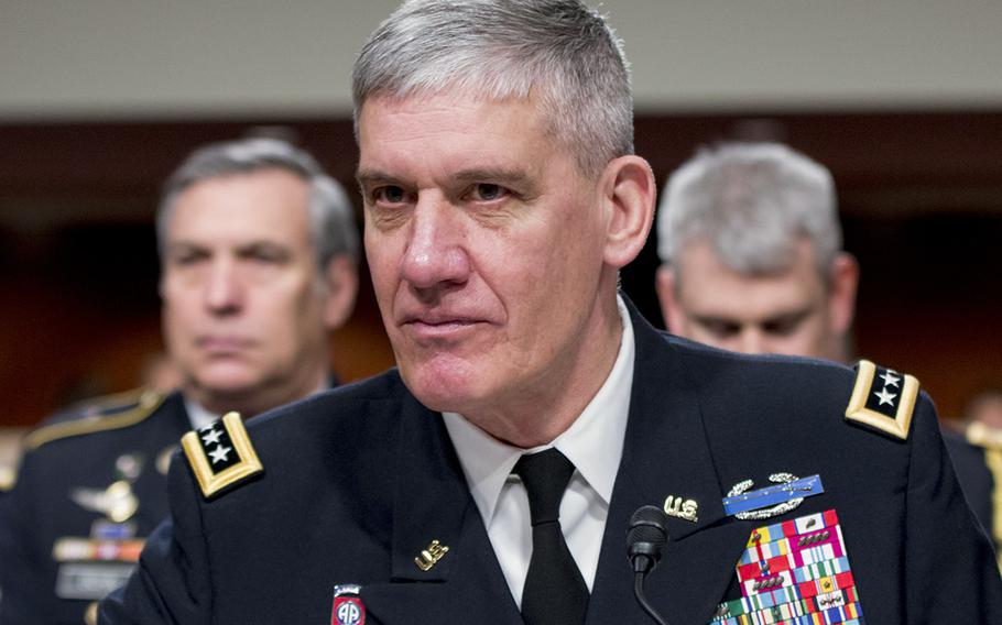In a March 8, 2016 file photo, Gen. David Rodriguez testifies on Capitol Hill.