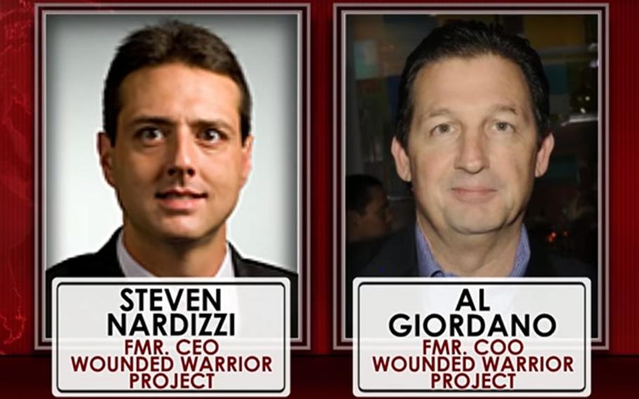 Former Wounded Warrior Project officials Steven Nardizzi and Al Giordano.