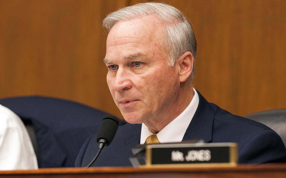 U.S. Rep. Randy Forbes, R-Va., comments during a House Committee on Armed Services hearing on the National Defense Authorization Act, which members addressed on Wednesday, April 27, 2016.
