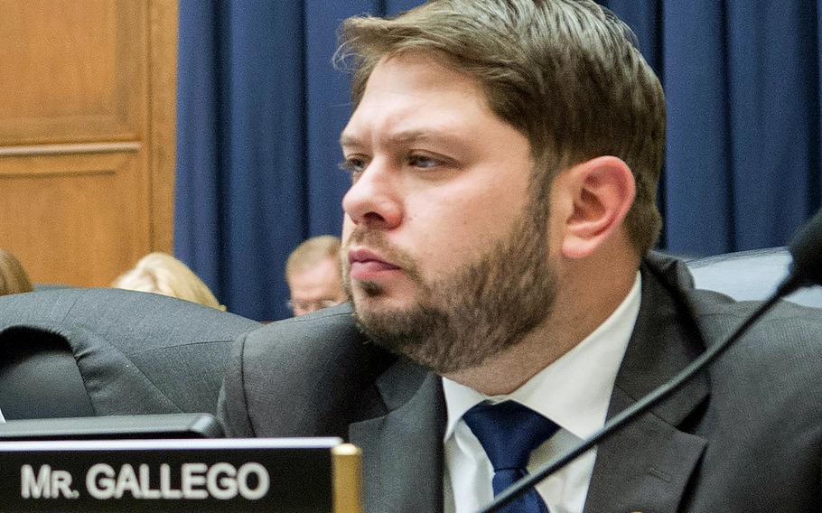 Rep. Ruben Gallego, D-Ariz., said renaming the a Marine Corps amphibious vehicle to honor an Iraq War unit is "something that is extremely personal to me."