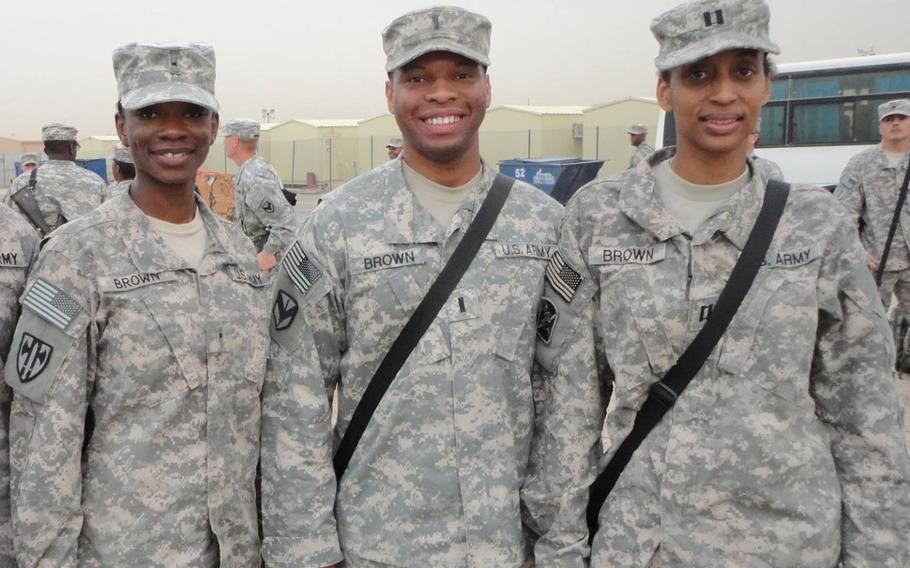 Capt. Antonio Brown during his deployment in Kuwait in 2010-2011.
