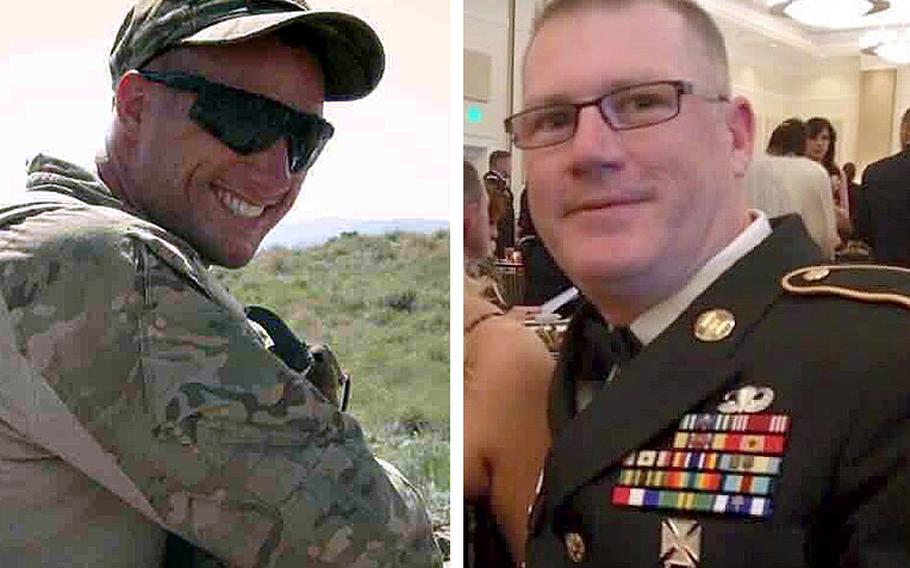 Sgt. 1st Class Jonathan Michael Prins, left, and Staff Sgt. Charles Allen Judge Jr. were shot and killed outside a S.C. bar on July 24, 2016, as they tried to stop a man assaulting a woman.