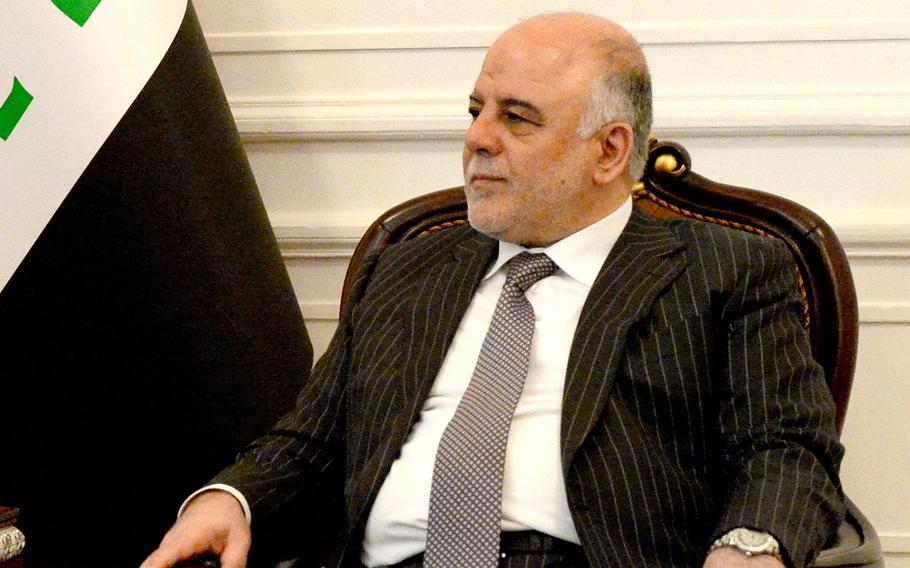 Iraqi Prime Minister Haider al-Abadi in Baghdad, on July 23, 2015.