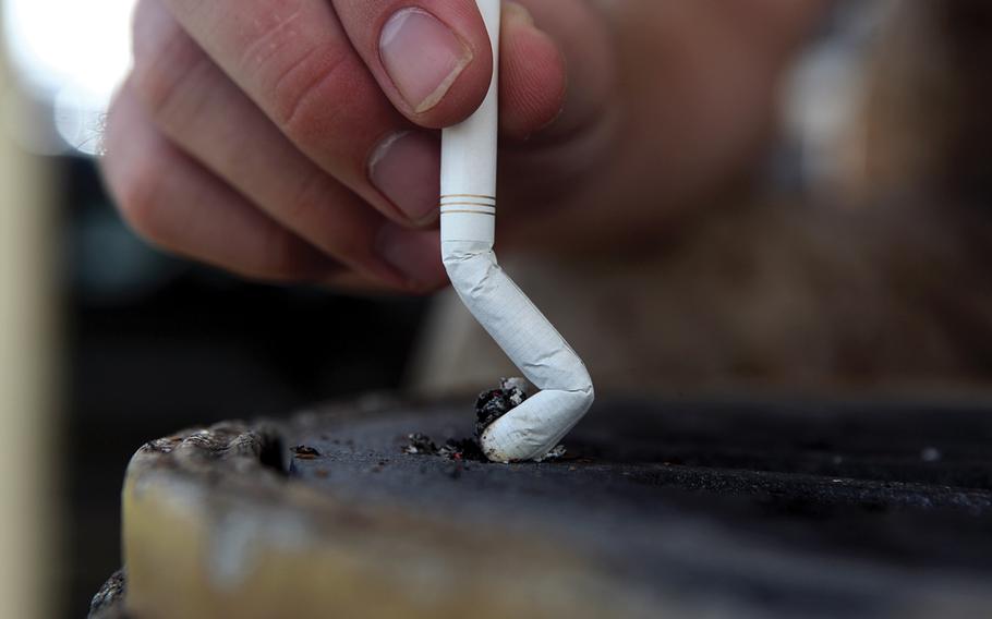 The House Committee on Veterans’ Affairs voted unanimously Wednesday, May 17, 2017, to move forward with legislation that would immediately ban smoking inside Department of Veterans Affairs facilities and require the agency to eliminate outdoor smoking areas by 2022.
