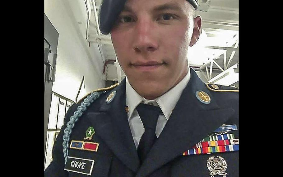 Tyler Kaden Croke, 23, an Afghanistan veteran, was murdered during a botched drug robbery in El Paso on May 7, 2017.