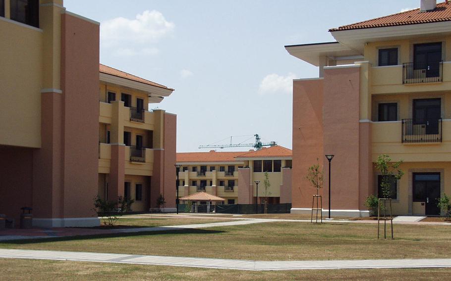 Dormitories at Aviano Air Base, Italy. A U.S. airman suspected of stabbing a fellow servicemember in a base dormitory in April has been formally charged with multiple crimes, including attempted murder.
