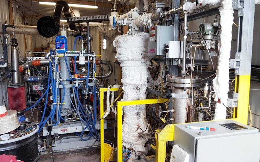 Southwest Research Institute in San Antonio has created a portable device that uses a modified car engine to neutralize dangerous chemical agents like sarin, soman, mustard gas.