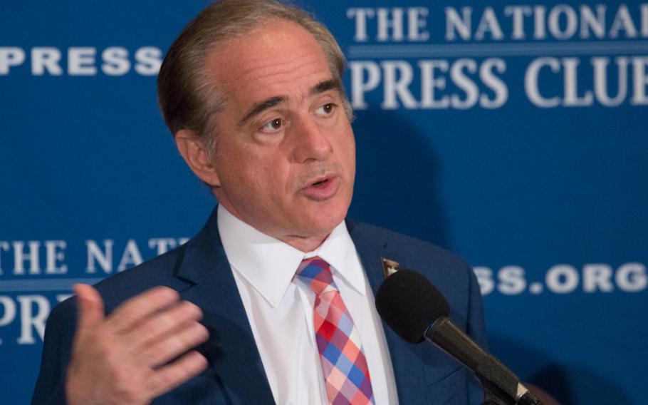 Veterans Affairs Secretary David Shulkin speaks at a conference held on Nov. 6, 2017 at the National Press Club in Washington, D.C. 
