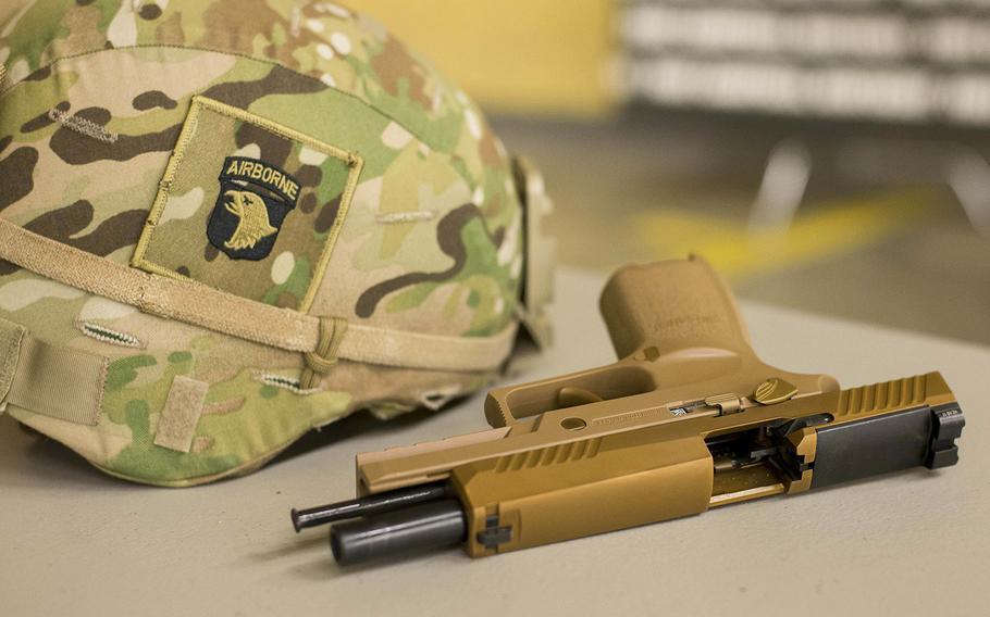 The M17, or Modular Handgun System, is the Army's newest handgun currently being fielded to soldiers. 