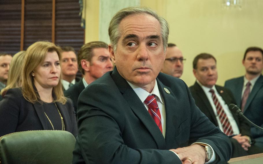 VA Secretary David Shulkin testifies at a Senate Committee on Veterans Affairs hearing on Wednesday, Jan. 17, 2018, on Capitol Hill in Washington, D.C.