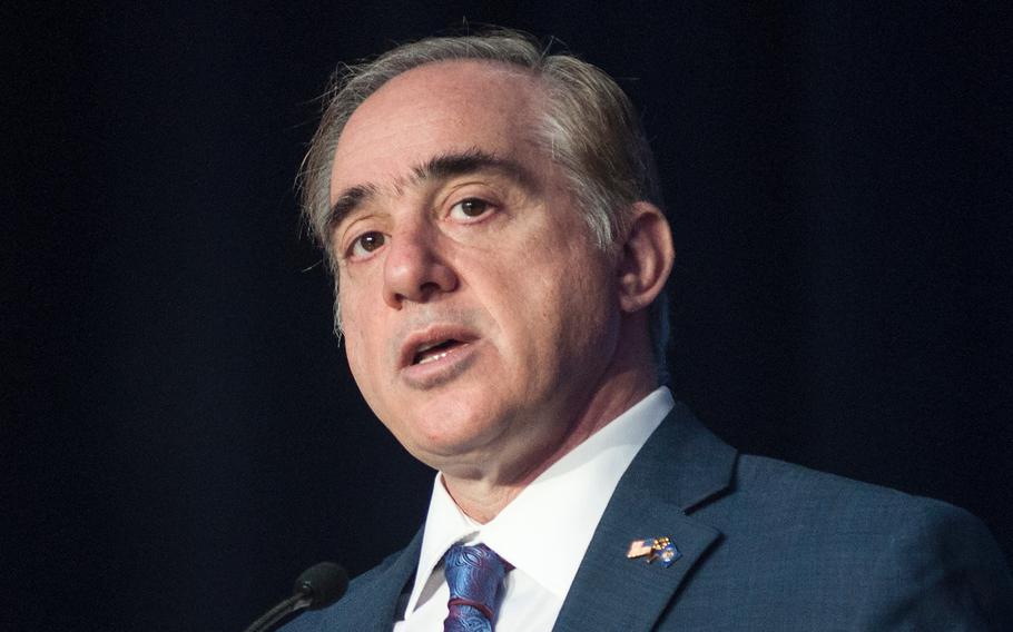 Veterans Affairs Secretary David Shulkin speaks on Feb. 27, 2018, during a session of the American Legion's Washington Conference.