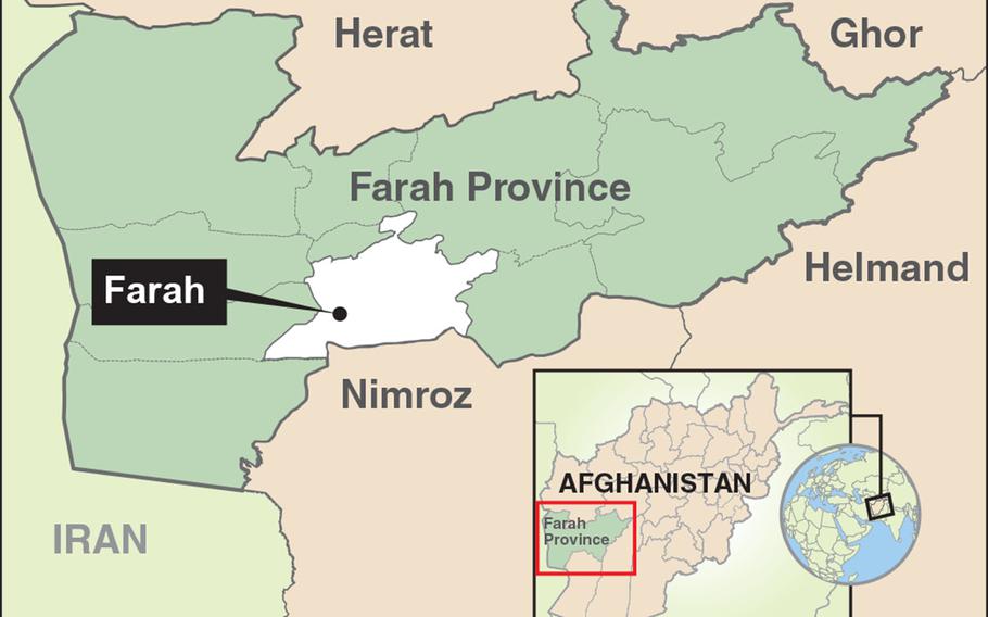 Fighting returned to the capital of Farah province Wednesday.