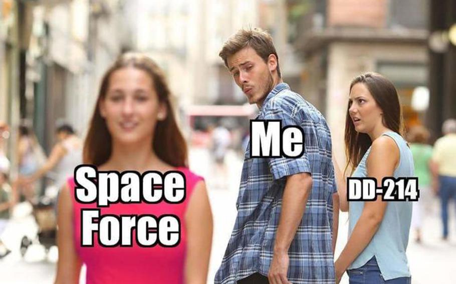 DD-214 Space Force meme