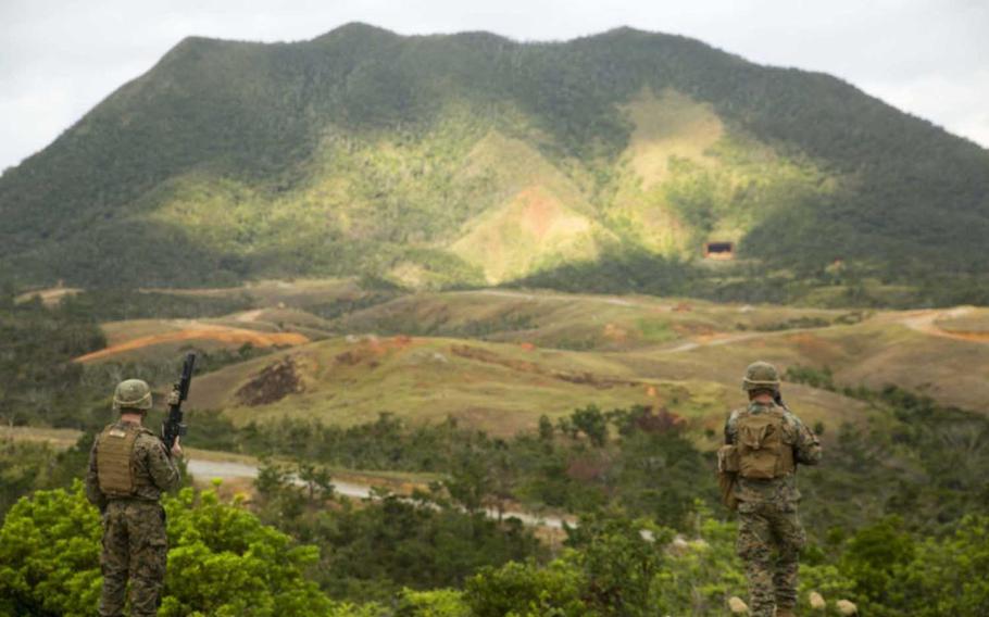 Range 10 on Camp Schwab, Okinawa, pictured on Dec. 17, 2014, is approximately half a mile from a farm where a stray bullet was found.