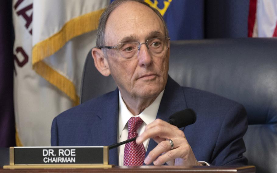 House Veterans' Affairs Committee Chairman Phil Roe, R-Tenn., listens during a hearing on July 12, 2018, on Capitol Hill.
