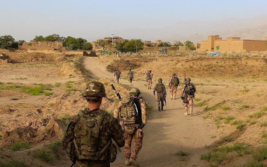 Raider soldiers from 4th Battalion, 9th Infantry Regiment, 1st Stryker Brigade Combat Team, 4th Infantry Division and soldiers from the Czech Army conduct a patrol in Eastern Afghanistan on July 25, 2018. Three Czech soldiers were killed by a suicide bomber in Afghanistan on Sunday, Aug. 8, 2015.
(U.S. Army photo by Staff Sgt. Lerone Simmons)