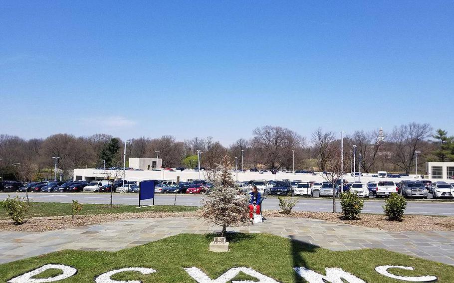 Patient and visitor parking at the Washington D.C. Veterans Affairs Medical Center.
