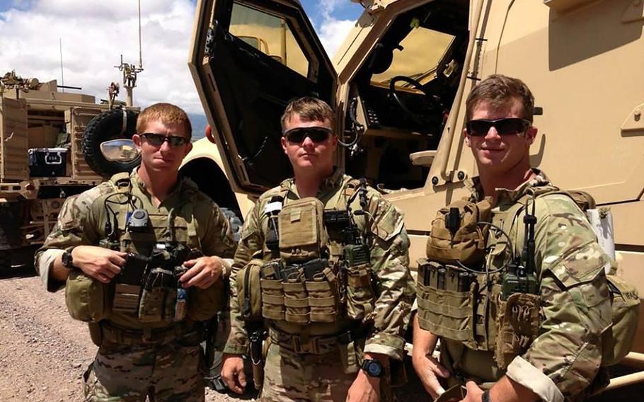 Jared Bullock during Army training in Texas.
