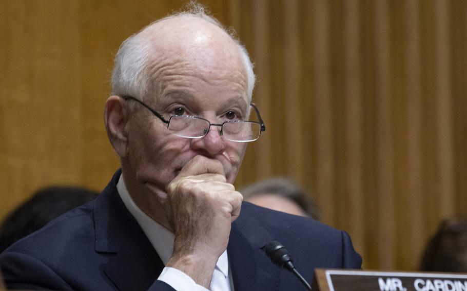 Sen. Ben Cardin, D-Md., seen here at a hearing in October, 2017, has questions about the Army's new Futures Command.