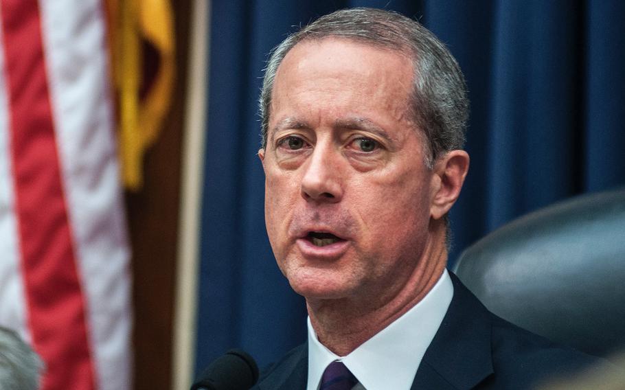 Ranking minority member of the House Armed Services Committee Mac Thornberry, R-Texas, attends a hearing on Capitol Hill in Washington, D.C., on Thursday, April 12, 2018.
