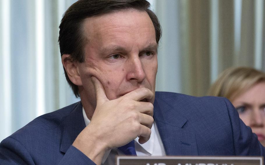 Sen. Chris Murphy, D-Conn., at a hearing in 2017.