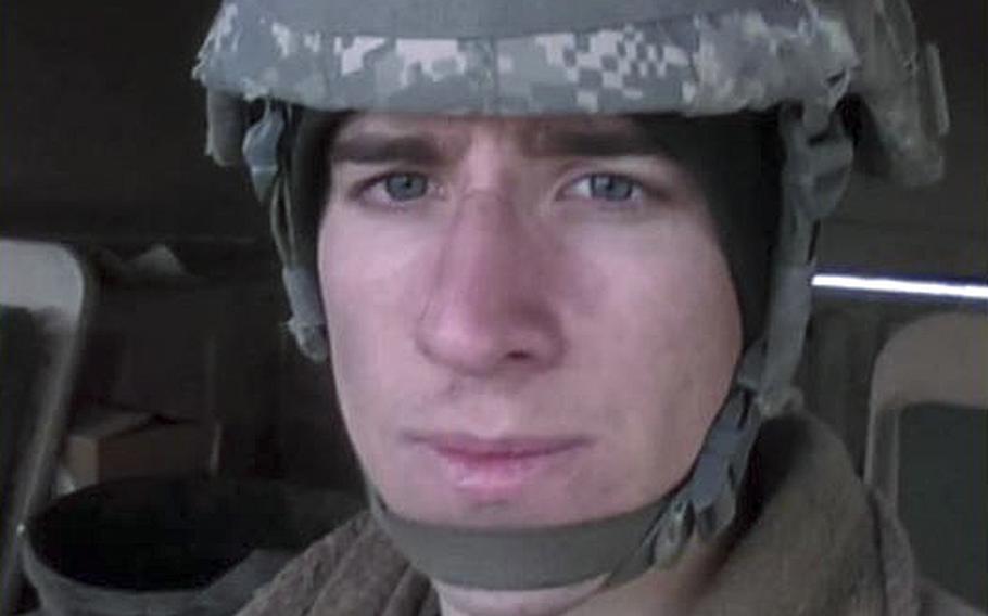 A video screen grab shows Army Pvt. Tanner Frederick