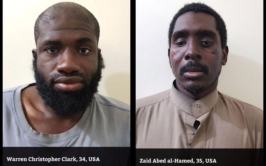 Two Americans fighting for the Islamic State in Syria have been captured by Kurdish forces. Warren Christopher Clark, 34, and Zaid Abed al-Hamed, 35, were among the roughly 300 Americans who left or tried to leave the U.S. to fight in Syria.