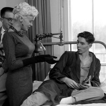 Jayne Mansfield in Germany in 1957.