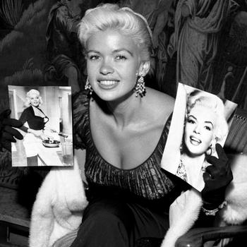 Jayne Mansfield in Germany in 1957.