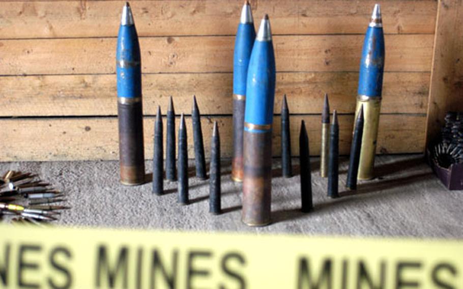 A sample of weapons and ammunition Stabilization Forces collected through Operation Active Harvest.