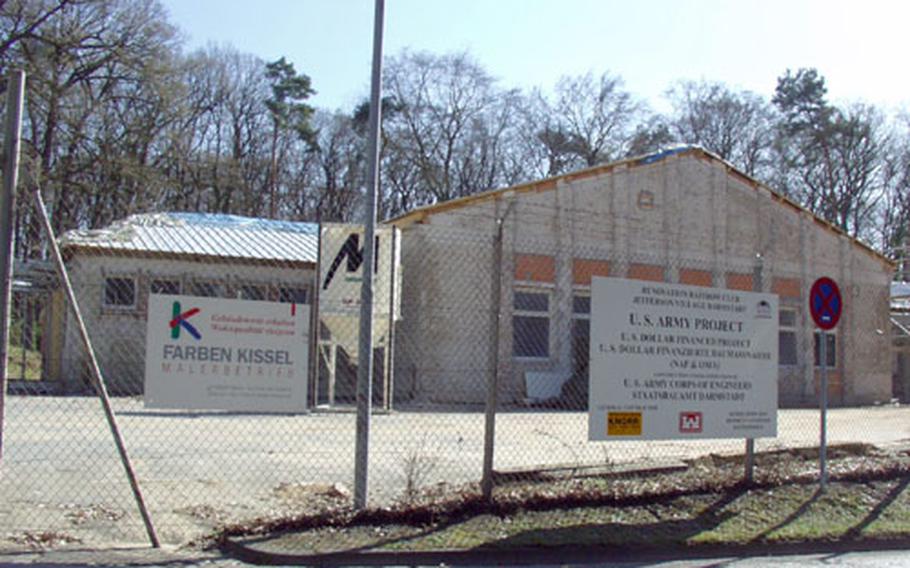 A contract to renovate the Rainbow Club, in Darmstadt, Germany, will have to be rebid after the original contractor halted work and had the contract taken away.