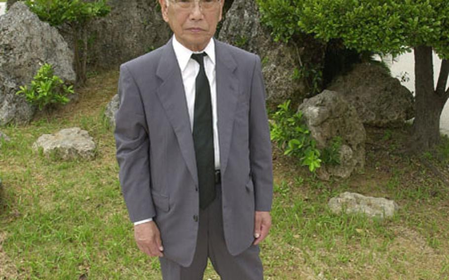 Jo Oka, 79, visited the Peace Prayer Park in Itoman to attend the annual war memorial ceremony Monday. He is the only known survivor of a 1945 massacre in a cave hospital in Haebaru in southern Okinawa in closing days of Battle of Okinawa. More than 2,000 seriously wounded soldiers were poisoned to death with cyanide by their own Army.