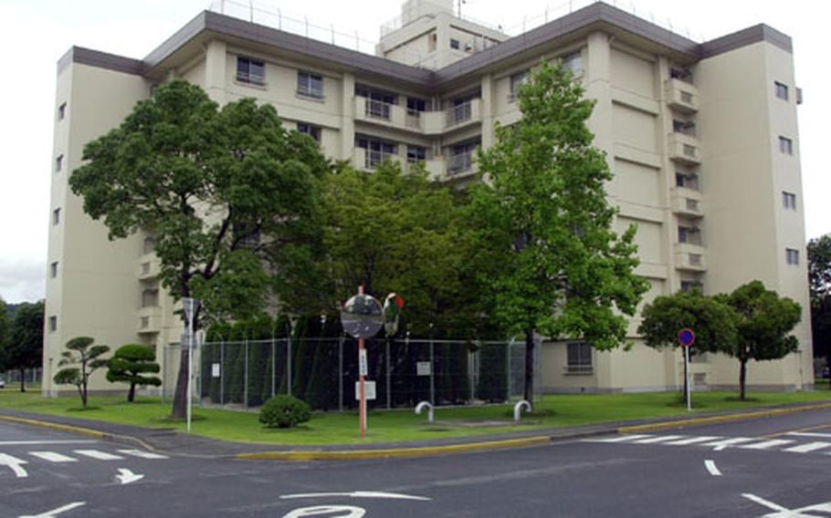 No waterbeds unless you can prove you&#39;re insured to cover any damages: That&#39;s one of the housing regulations in the new station order Iwakuni Marine Corps Air Station implemented recently for on-base housing, including this housing tower in the Monzen housing area.