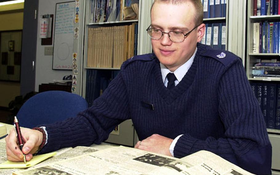 Tech. Sgt. Clifford Sibley is the historian for the 35th Fighter Wing at Misawa Air Base, Japan. Sibley returned this spring from Qatar, where he documented the movements of the region’s largest U.S. Air Force expeditionary fighter wing deployment during Operation Iraqi Freedom.