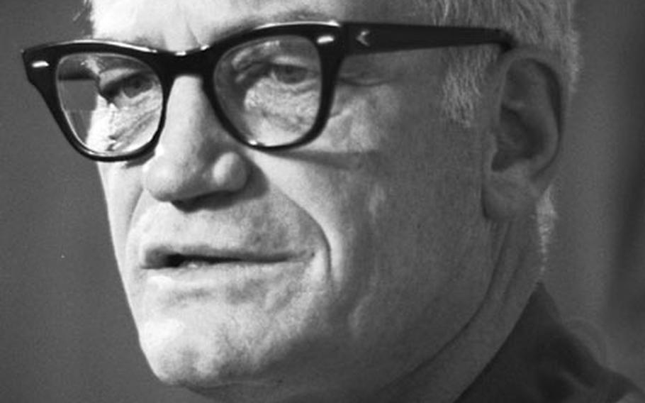 Sen. Barry Goldwater, R-Ariz., on his tour of the Far East in December, 1969.