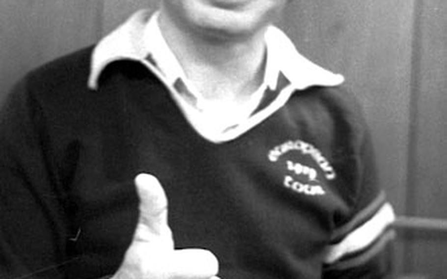 John Denver, backstage at the Jahrhunderthalle in Frankfurt, Germany, in April, 1979.