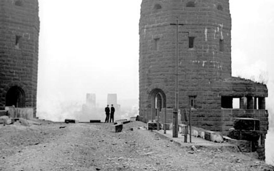 Six years after the battle, only the stone portions of the bridge remained.